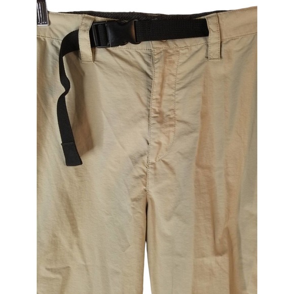 Croft & Barrow gray Belted Khaki Cargo convertible travel pants Men's Size 32x30 - Picture 2 of 8